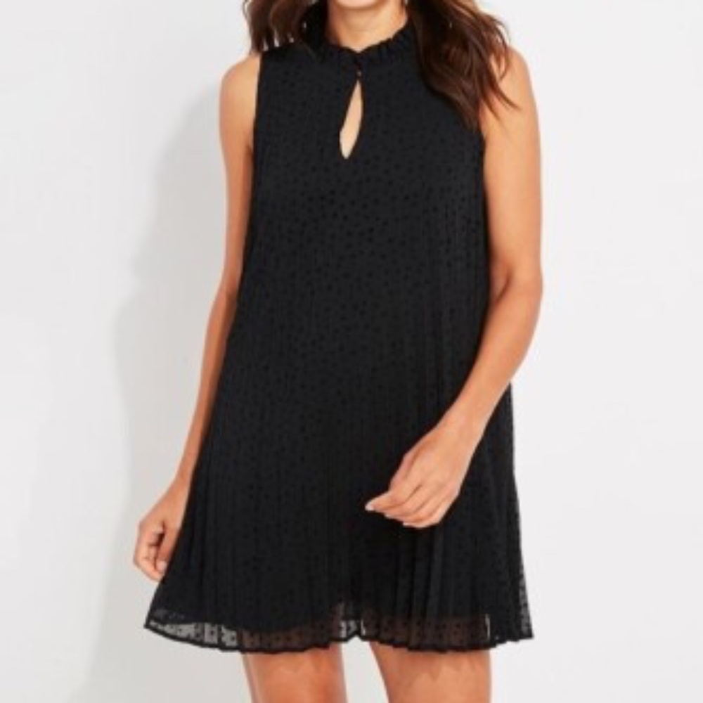 vineyard vines Jet Black Stars Keyhole Swing Dress Size-Xxs